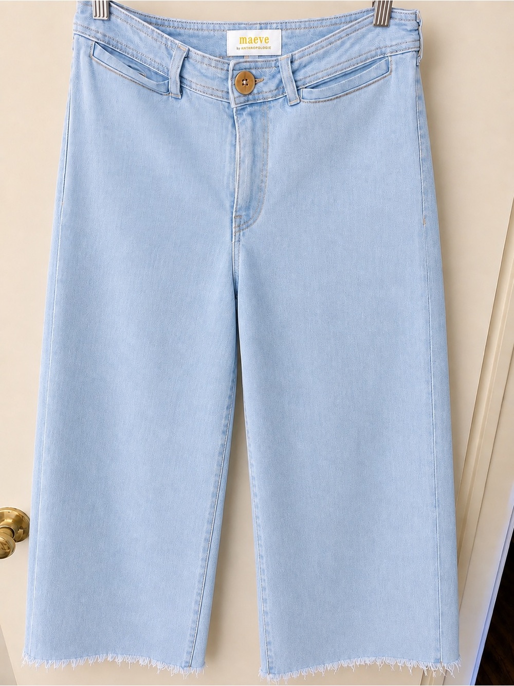 Anthropologie Light Blue Wide-Leg Jeans